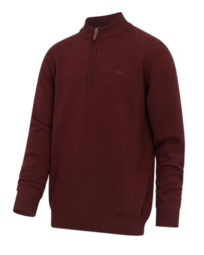 Falkirk 1/4 Zip Pullover - Berry Red Small2