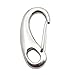 Ldbuejiaja 5 Pcs Stainless Steel Quick Release Hook Eggs Shape Spring Hooks Multifunctional Hiking Camping Belt Carabiner