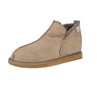 Shepherd of Sweden - Annie Sheepskin Slippers - Women - 100% Real Sheepskin - Comfort - Soft and Warm - Fluffy - Stone - 6 UK