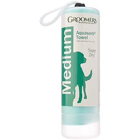 Groomers Medium Aquasorb Pet Towel | Microfibre Chamois Professional Dog Grooming Essentials | Super Absorbent Lint Free Cover