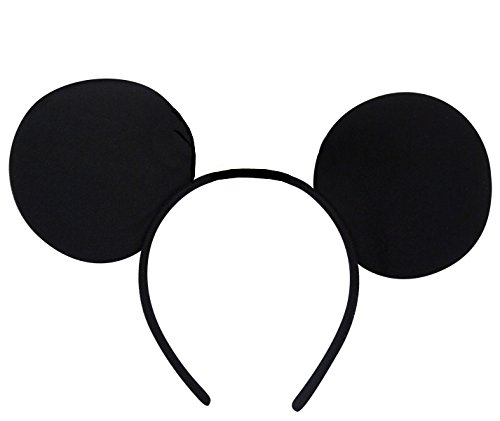 HENBRANDT Serre Tête Mouse | Oreilles De Souris | Noir | Enfants Ou Adultes | Bandeau Déguisement Cover