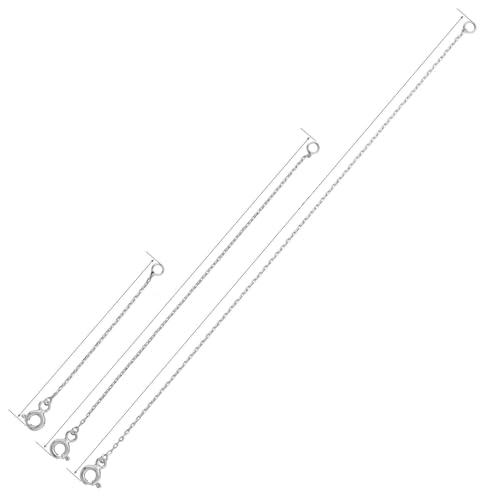 NEREZE 925 Ayar Gümüş Uzatma Zinciri (Bileklik, Kolye, Halhal, Şahmeran Kullanımına Uygun) (Rodyum, 10 cm)