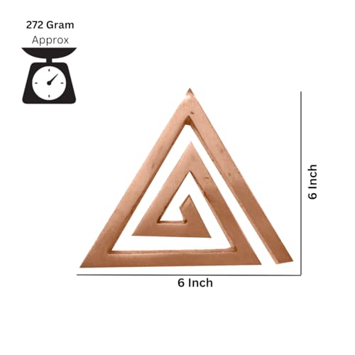 Image of Copper Plain Helix | 6 Inch | Energy Booster Vastu Remedy | Vastu Helix Remedy for Zone Correction | Zonal Placement - SE | Pack of 3