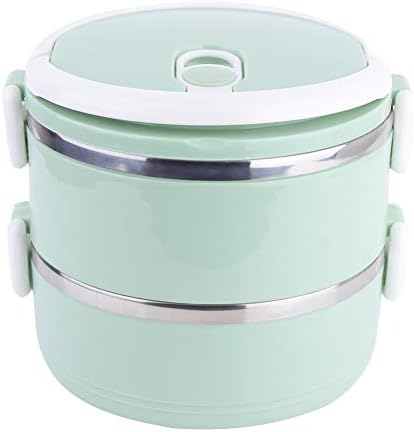 Thermal Food Container 2 Layer Tiffin Lunch Box, Thermal Lunch Box For Hot Food Stainless Steel Bento Lunch Box, Tiffin Box Leak-proof Hot Box For Food, Stackable Thermal Bento Boxes For Kids Adults