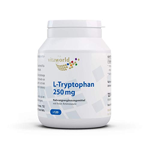 L-Triptófano 250mg 120 Cápsulas Vegetales - Vita World Farmacia Alemania