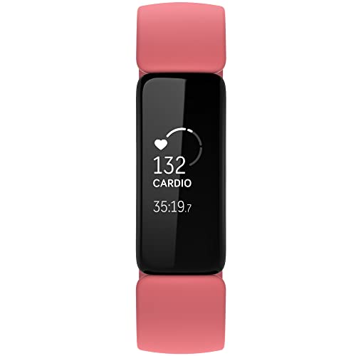 Fitbit Inspire 2 Health & Fitness Tracker with a Free 1-Year Premium Trial, 24/7 Heart Rate, Black/Rose, One Size (S & L Bands Included) - Image 2