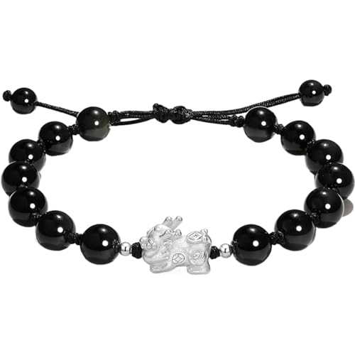 Bracelet Obsidienne Noire 8mm pour Harmoniser vos Journées de Travail
