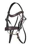 HKM Hobby Horsing Trense Basic - für Steckenpferd - inklusive Zügel, Stirnriemen und Gebiss - braun