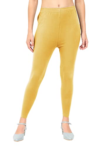 Image of POPOLO Women's Super Soft Ankle Length Cotton Lycra Solid Stretchable Legging