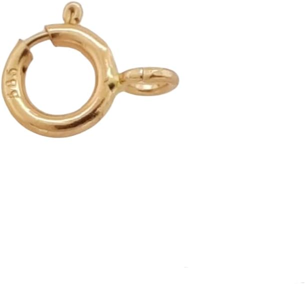 4.5MM 14K Solid Yellow Gold Spring Ring Clasp Open Ring Made in Italy by CRAFT WIRE