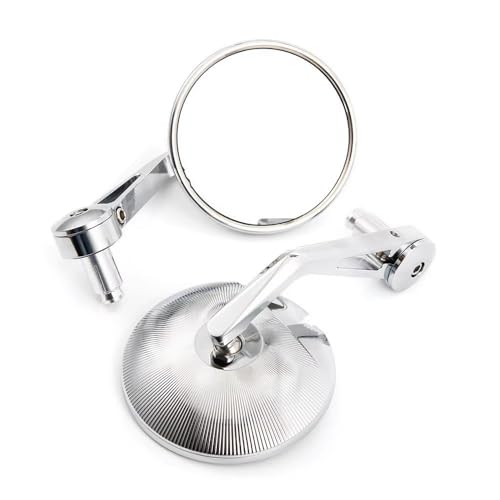 Espejos moto laterales con rotación ajustable y cristal convexo Evomosa para manillares