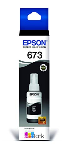 Garrafa de Tinta Original Epson EcoTank T673 Preto - T673120