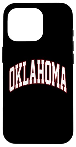 Carcasa para iPhone 16 Pro Retro Oklahoma Throwback Souvenir Oklahoma Camiseta blanca roja