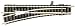 Produktbild 9178 N Fleischmann Piccolo (mit Bettung) Weiche, Links 111 mm 15 ° 430 mm 1 St.