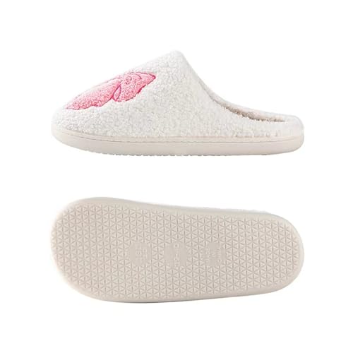 Image of Halloween Pumpkin Slippers for Womens Mens Cute Cartoon Slippers Plush Warm Memory Foam Shoes
