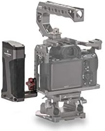 Tilta TA-SH6-57-G Side Power Handle for Sony a7/a9, Canon 5D/7D, Tilta BMPCC 4K - 12V DC Output, 8V USB Power, Grey