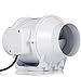 Wentylator promieniowy, HG Power 100 mm, wentylator wylotowy, wysokowydajny wentylator rurowy, system wentylacyjny, do pokoju, łazienki, kuchni – wielowymiarowy