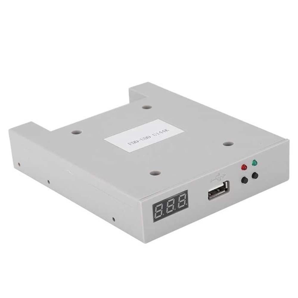 Diskettenlaufwerk-Emulator, FDD-UDD U144K Diskettenlaufwerk 1,44 MB USB-SSD-Emulator für Industriecontroller (SCHWARZ)