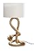 Produktbild GILDE Tischlampe - Tischleuchte - Lampe Maritim mit cremefarbenem Schirm H 65 cm