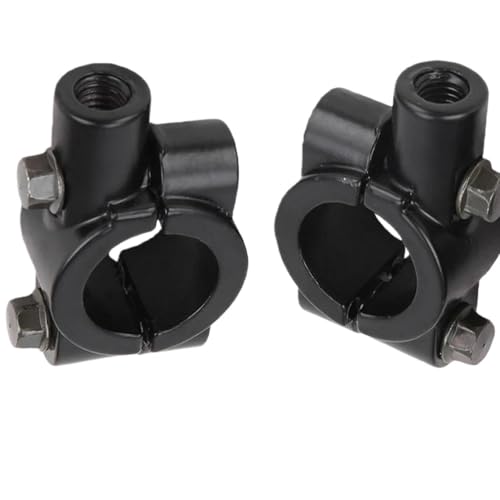 Abrazadera elevadora de manillar con adaptador de rosca 8 para espejo retrovisor de moto de 22 mm