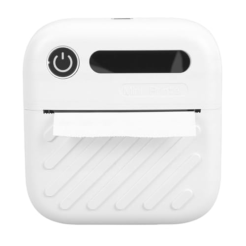 Hyuduo Impresora de Etiquetas Bluetooth, Máquina de Impresión Térmica Portátil sin Tinta con Aplicación 200 DPI, Fabricante de Etiquetas Portátil Inalámbrico para Organización Escolar