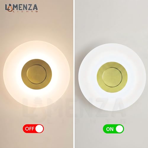 Image of Spiral Gride Glow 3-in-1 LED Wall Light | Modern Fancy Lights for Living Room, Bedroom Wall Decor, Home Decoration Items & Indoor Luxury Night Lamp (Golden Accent, Pack of 1)