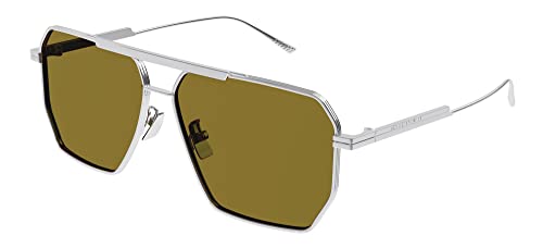 Bottega Veneta BV1012S Silver/Brown 60/13/145 men Sunglasses