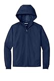SPORT-TEK Unisex Hooded Raglan Jacket, True Navy, Medium