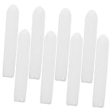 NUOBESTY 50 Stck. Spülmaschinenschutzkappe Registerkarten Zinke Reparaturgestell spülmaschinengestell reparatur Spülmaschine Rackkappen Spitzenkappen für Geschirrspülkörbe Plastik Weiß