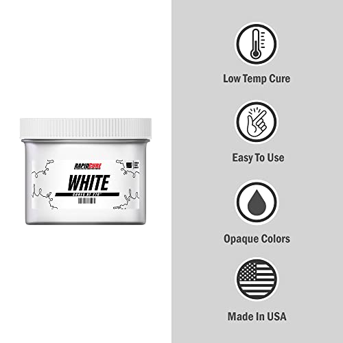 Rapid Cure® Screen Printing Ink White (Quart - 32oz.) - Plastisol Ink for Screen Printing, Fast Curing Fabric Paint - Screen Print Direct®, USA Made