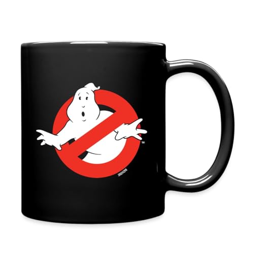 Spreadshirt SOS Fantômes Logo Coupe Mug Tasse, taille unique, noir