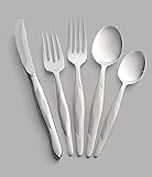 Cutco #1947 5-Pc Stainless Steel Dinner Flatware Place Setting with 1 Table Knife, 1 Salad Fork, 1...