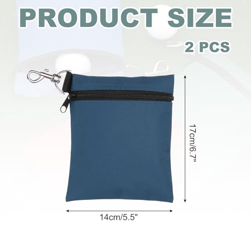 Bolsas de golf de 5.5 x 6.7 pulgadas con mosquetón para organizar el partido del fin de semana 2
