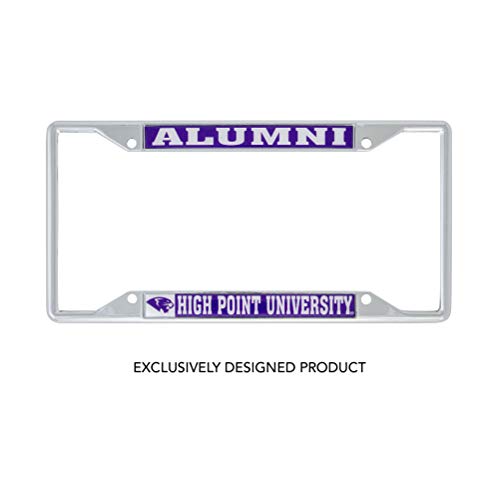 Desert Cactus High Point University Car Accessories Panthers Metal License Plate Frame and Tag Holder for Front or Rear of Car (Alumni)