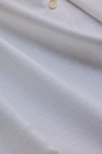 Image of SNITCH White Mandarin Slim Fit Shirt
