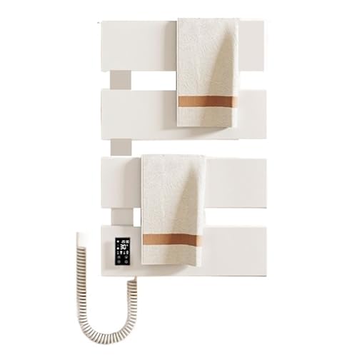 Toallero eléctrico de fibra de carbono accesorio de baño blanco de 4 capas