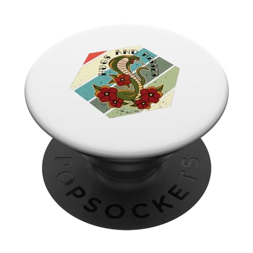 King Cobra Hugs and Hisses Snake Lover Reptiles Animals PopSockets Standard PopGrip