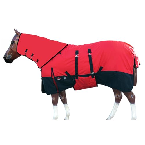 HILASON 1200D Waterproof Winter Horse Blanket Neck Cover Belly Wrap | Turnout Blankets for Horses