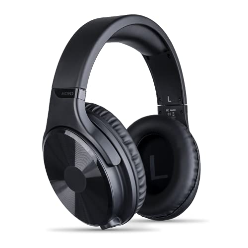 Casque confortable avec micro Movo MH-100 pour studio musique gaming et écoute Hi-Fi