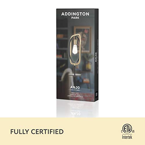 Addington Park 60028 Anjo, Table Lamp, Matte Black And Satin Brass Finish #TOP7