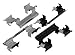 Carlson Quality Brake Parts P1000 Brake Pad Installation Kit