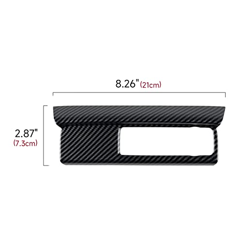 Image of Car Cigarette Lighter Cover Decals for 2022 2023 2024 2025 2026 Honda Civic 11th Gen Accessories ABS Carbon Fiber Stickers