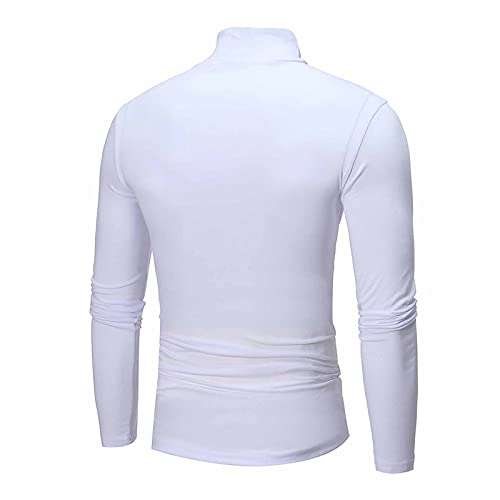 Turtle Neck Men Casual Lightweight Top T-Shirt Long Sleeve Underwear Winter Basic Pullover Slim Soft Comfy Stretch Shirts3