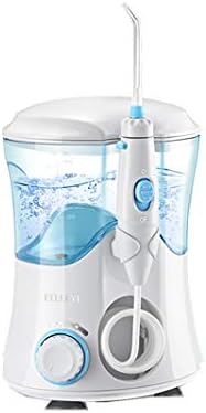 Water Flosser, ELLESYE Oral Irrigator 600ml with 9 Multifunctional Jet Tips, 3 Min Timer, Dental Water Flosser for Braces Care & Teeth Cleaning, Quiet Design for Adults & Kid Use White
