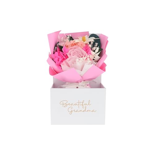 Ramo floral preservado para abuela en caja regalo miniatura 7