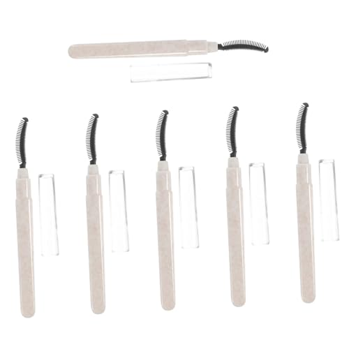 Gogogmee 6 Pack Silicone Lash Brush Cap Eyelash Comb for Extensions Lash Separator for Mascara Makeup Tool