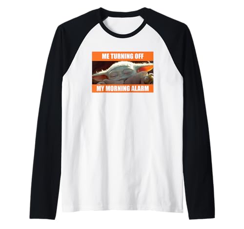 Star Wars The Mandalorian T-shirt raglan humour de baseball Grogu