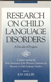 Paperback Research on Child Language Disorders Book