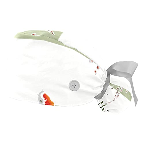 Chapeaux de travail pour hommes et femmes JDEZ : calots bouffants ajustables lavables