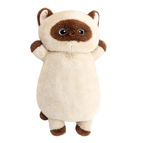 Genérico Peluche Gato Largo,Juguete De Peluche Suave De 65 cm - Cojín De Gato para Sofá Y Muñeco Compañero - para Niños Niñas Adultos Hogar Sofá Cama Salón Dormitorio Decoración Cumpleaños